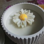 Concrete Candle (with daisy)