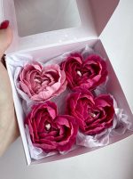 Heart Rose Flower Candle - Image 3