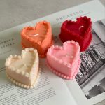 Heart Cake Candle
