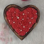 Wooden Heart Candle - Image 2