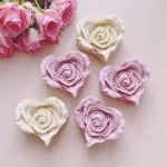 Heart Rose Flower Candle - Image 4